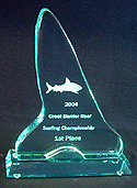Acrylic Mako Shark Tooth Trophy